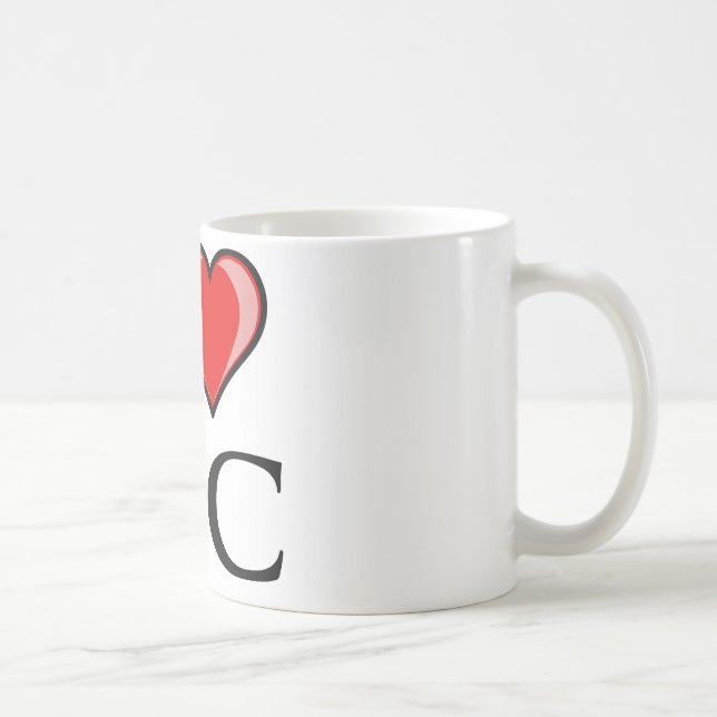 Mug J'aime C.C - District de Columbia (Droite)