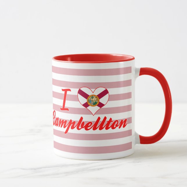Mug J'aime Campbellton, la Floride (Droite)
