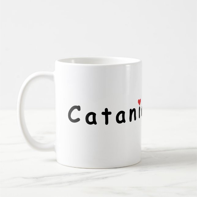 Mug J'aime Catane Italie (Gauche)