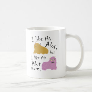 Mug J'aime ceci beaucoup, mais j'aime ceci beaucoup