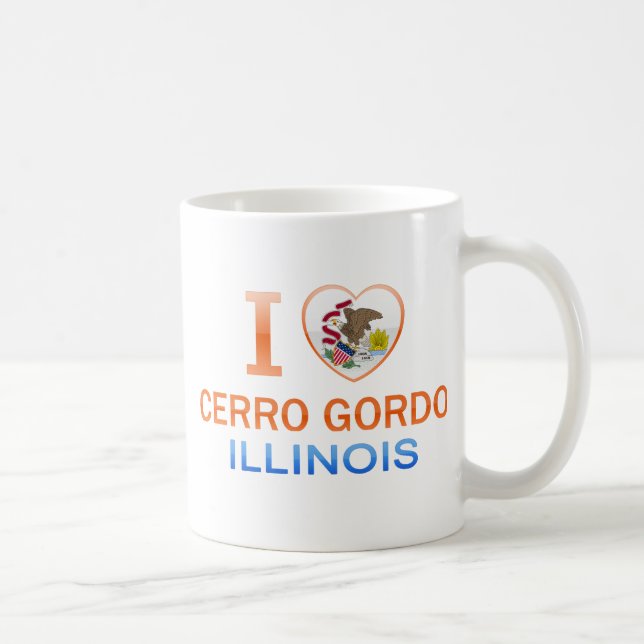 Mug J'aime Cerro Gordo, IL (Droite)
