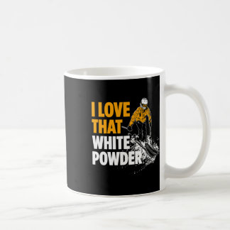 Mug J'Aime Cette Poudre Blanche Skier D'Hiver