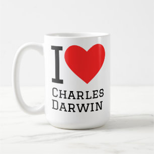 Mug J'aime Charles darwin