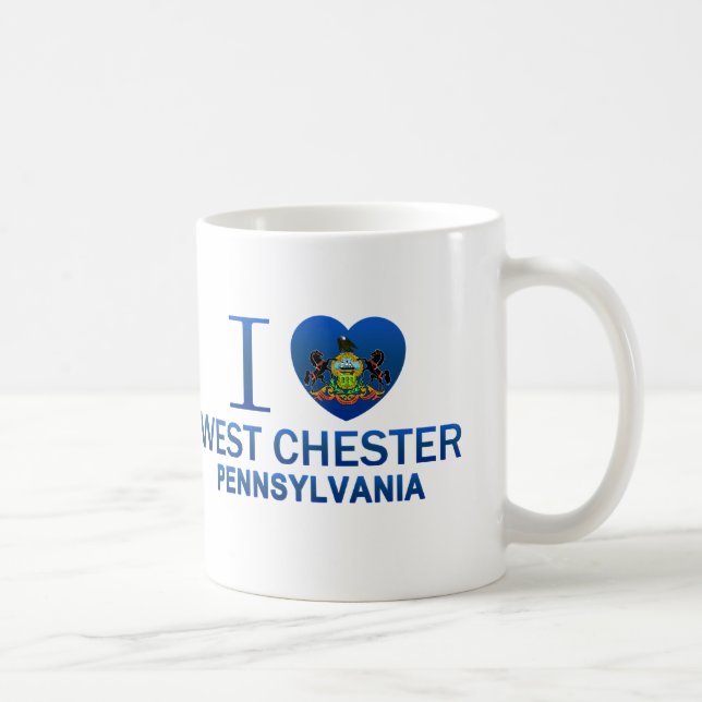 Mug J'aime Chester occidental, PA (Droite)