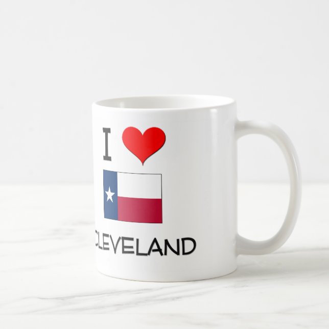 Mug J'aime Cleveland le Texas (Droite)