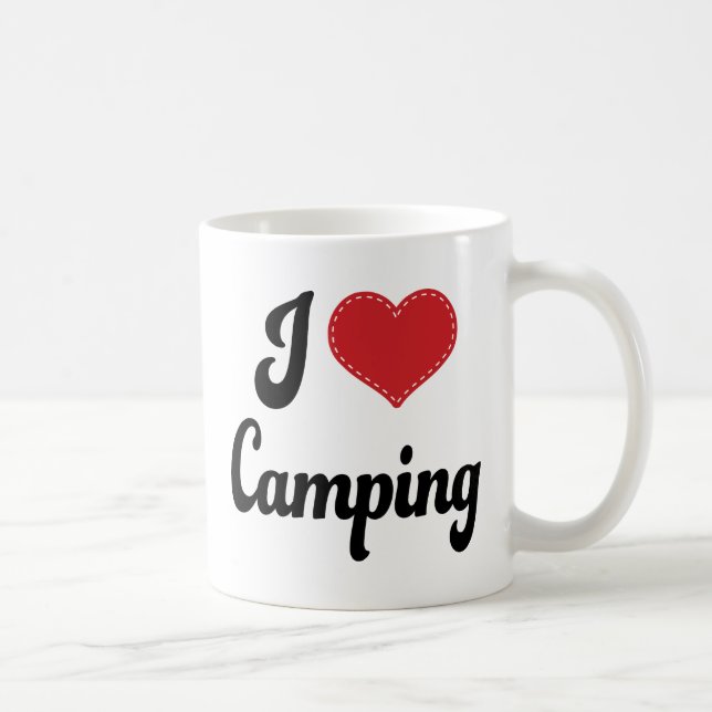 Mug J'aime (coeur) camper (Droite)