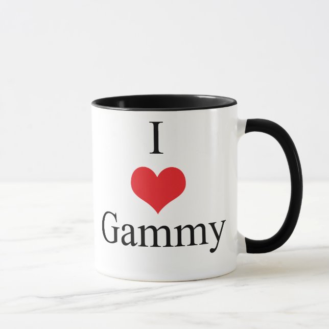 Mug J'aime (coeur) estropié (Droite)