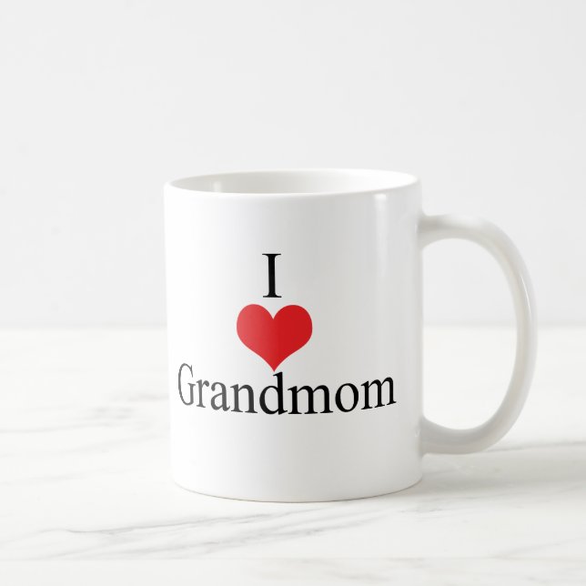 Mug J'aime (coeur) Grandmom (Droite)