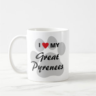 Mug J'aime (coeur) mes Grands Pyrénées