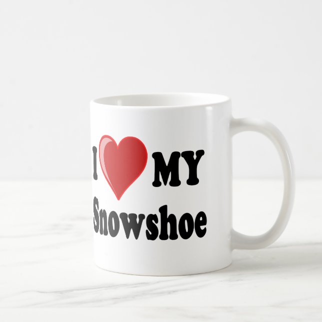 Mug J'aime (coeur) mon chat de raquette (Droite)