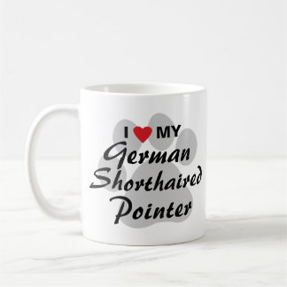 Mug J'aime (coeur) mon indicateur aux cheveux courts