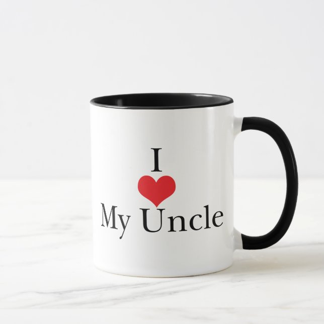 Mug J'aime (coeur) mon oncle (Droite)