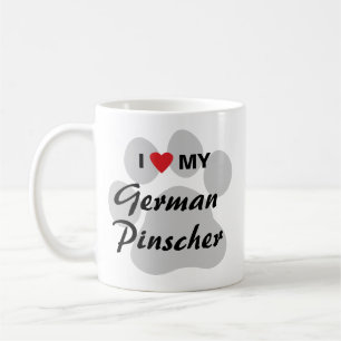 Mug J'aime (coeur) mon Pinscher allemand