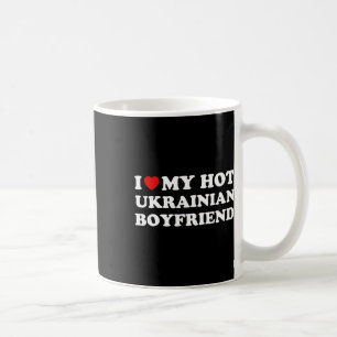 Mug J'aime (cœur) Mon Ukrainien Chaud Petit Ami Valent