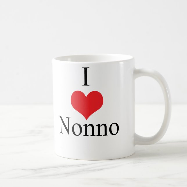 Mug J'aime (coeur) Nonno (Droite)
