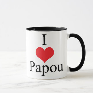Mug J'aime (coeur) Papou