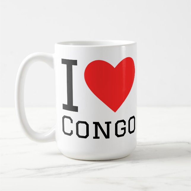 Mug J'aime Congo  (Gauche)