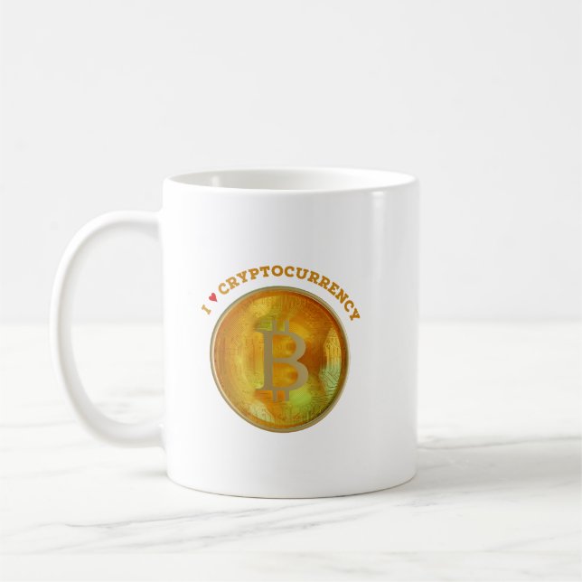Mug J'aime Cryptomonnaie (Gauche)