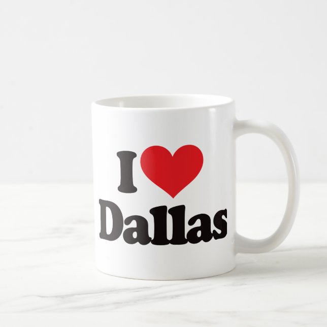 Mug J'aime Dallas (Droite)
