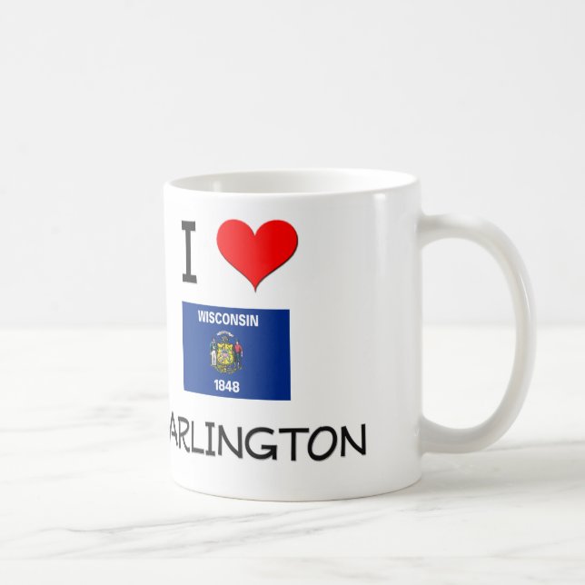 Mug J'aime Darlington le Wisconsin (Droite)