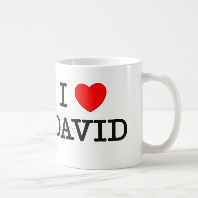 Mug J'aime David (Droite)