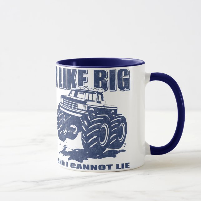 Mug J'aime de grands camions (Droite)