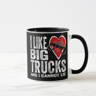 Mug J'aime de GRANDS camions