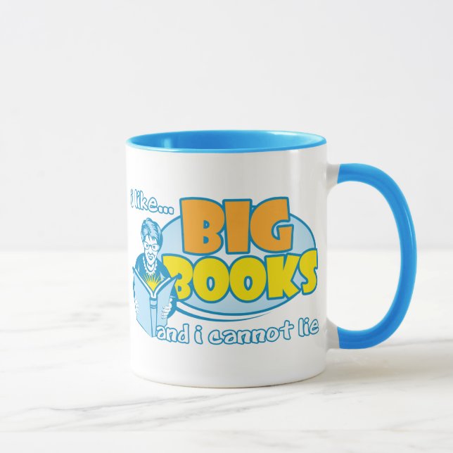 Mug J'aime de grands livres (Droite)