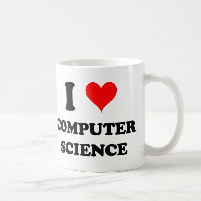 Mug J'aime de l'informatique (Droite)
