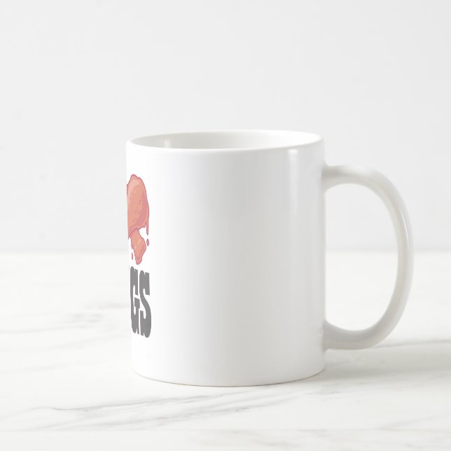 Mug J'aime des ailes de poulet (Droite)