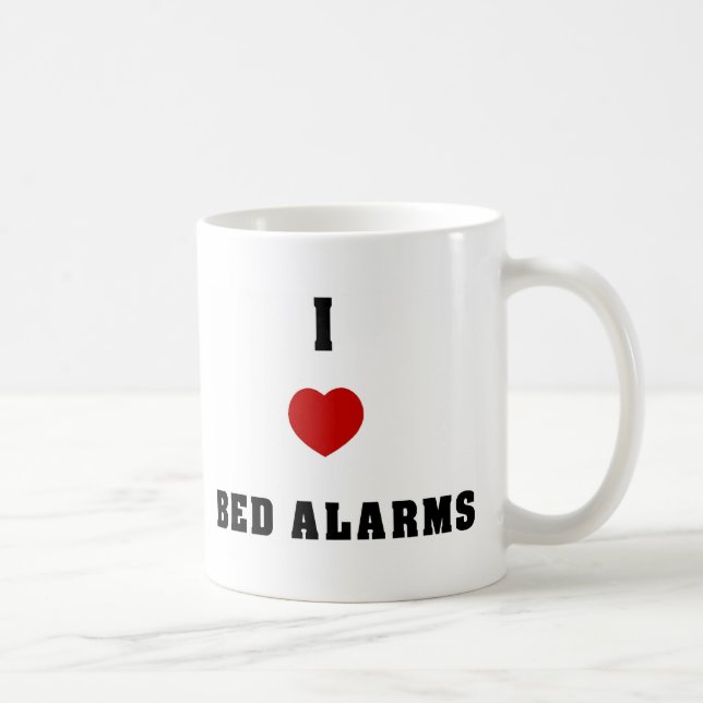 Mug J'aime des alarmes de lit (Droite)