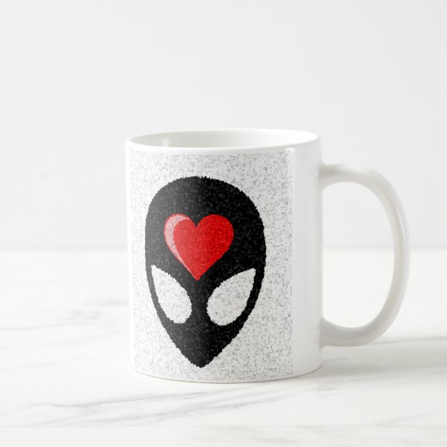 Mug J'AIME des aliens ! (Droite)