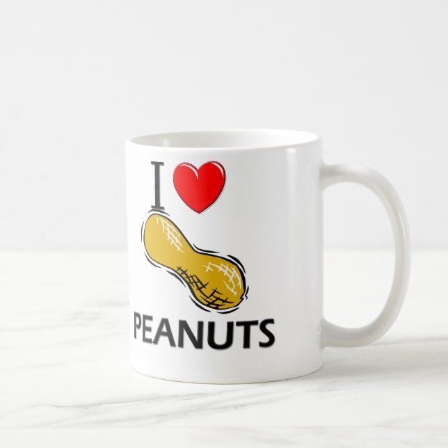 Mug J'aime des arachides (Droite)
