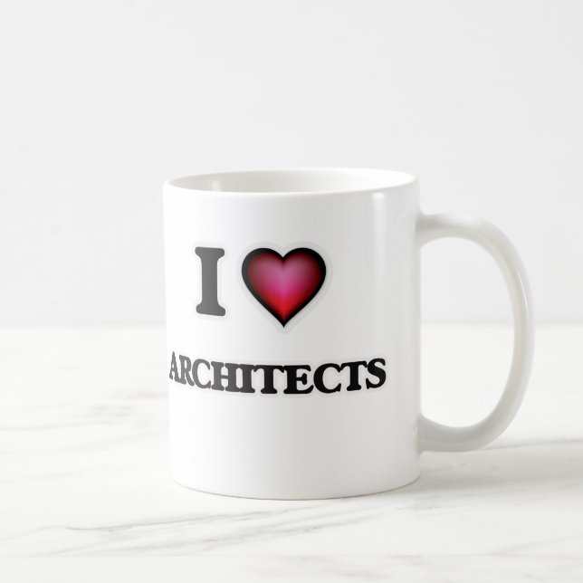 Mug J'aime des architectes (Droite)