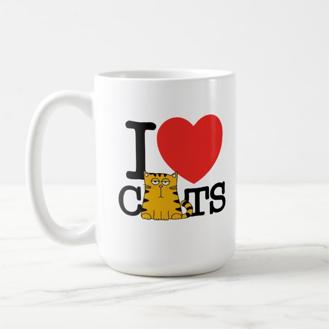 Mug J'aime des chats (Gauche)