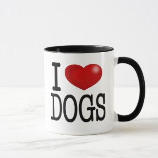 Mug j'aime des chiens