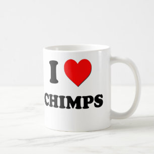 Mug J'aime des chimpanzés
