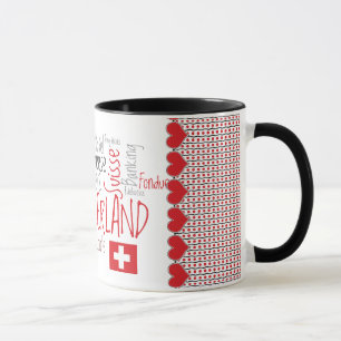 Mug J'aime des choses suisses préférées de la Suisse