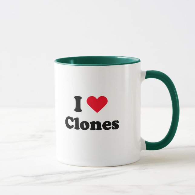 Mug J'aime des clones (Droite)