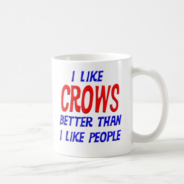 Mug J'aime des corneilles meilleures que j'aime la (Droite)