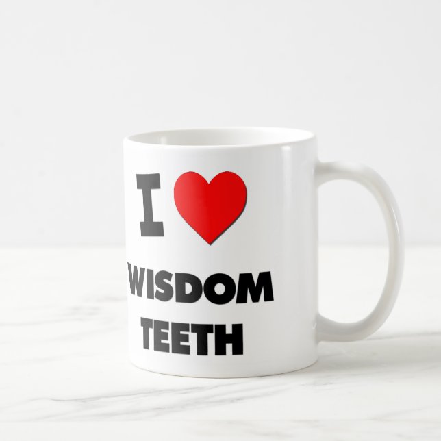 Mug J'aime des dents de sagesse (Droite)
