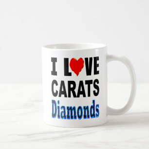 Mug J'aime des diamants de carats
