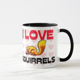 Mug J'aime des écureuils