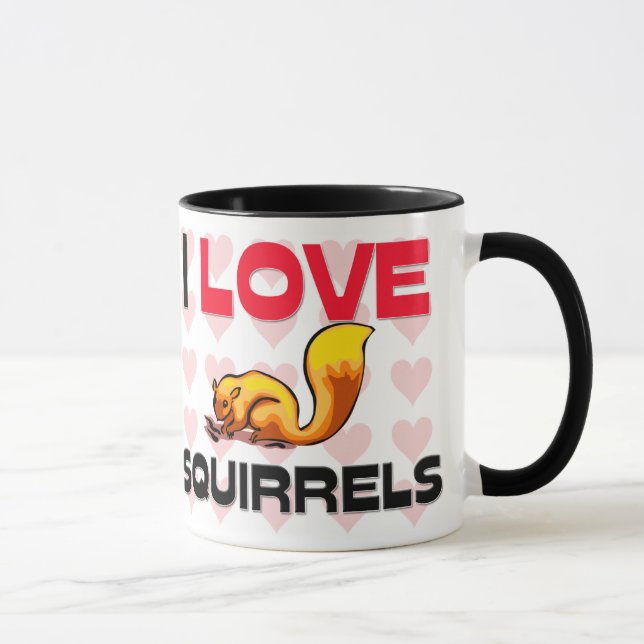 Mug J'aime des écureuils (Droite)