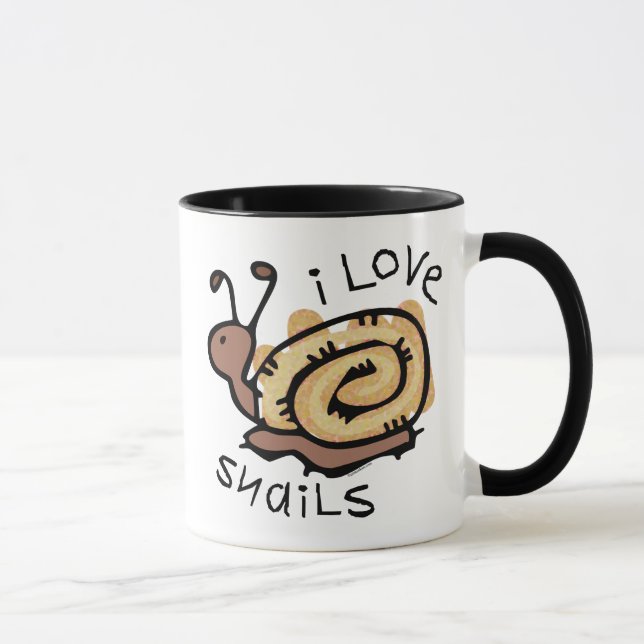 Mug J'aime des escargots (Droite)