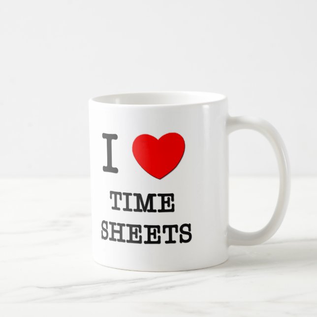 Mug J'aime des feuilles de présence (Droite)