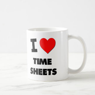 Mug J'aime des feuilles de présence