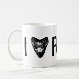 Mug J'AIME des FOSSILES Megalodon