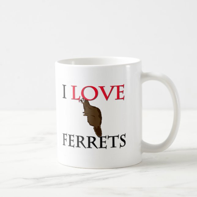Mug J'aime des furets (Droite)