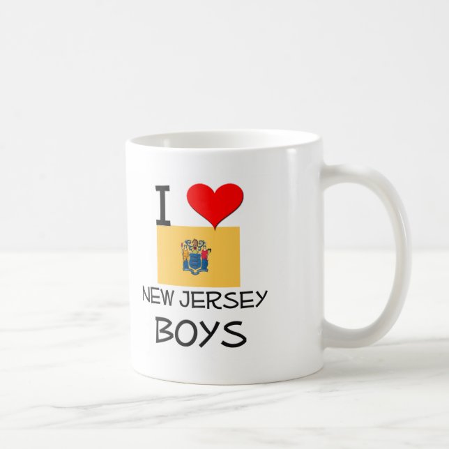 Mug J'aime des garçons de New Jersey (Droite)